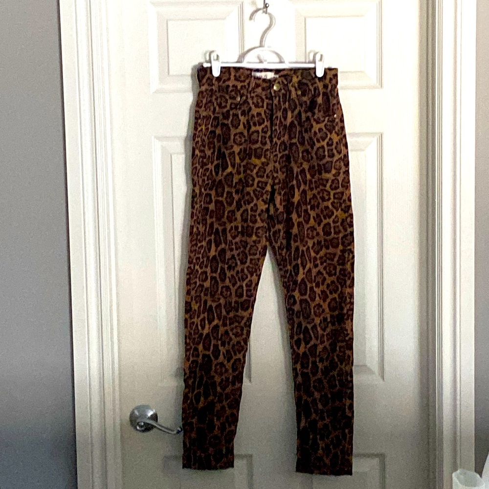Cheetah print pants